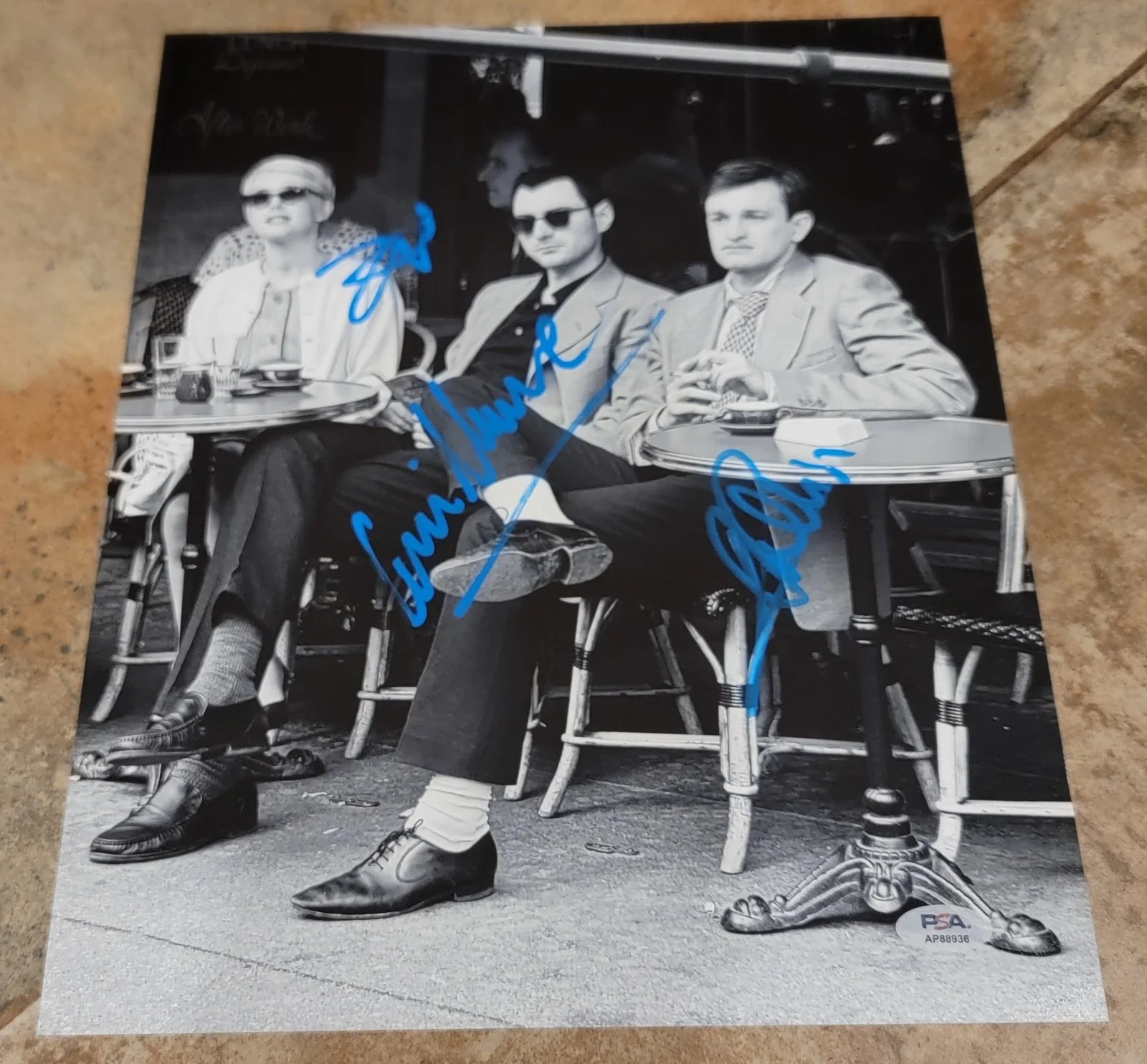 Zoey Deutch, Aubry Dullin, Guillaume Marbeck — Nouvelle Vague cast 3 signed 11x14 Photo PSA DNA Guillaume Marbeck Zoey Deutch