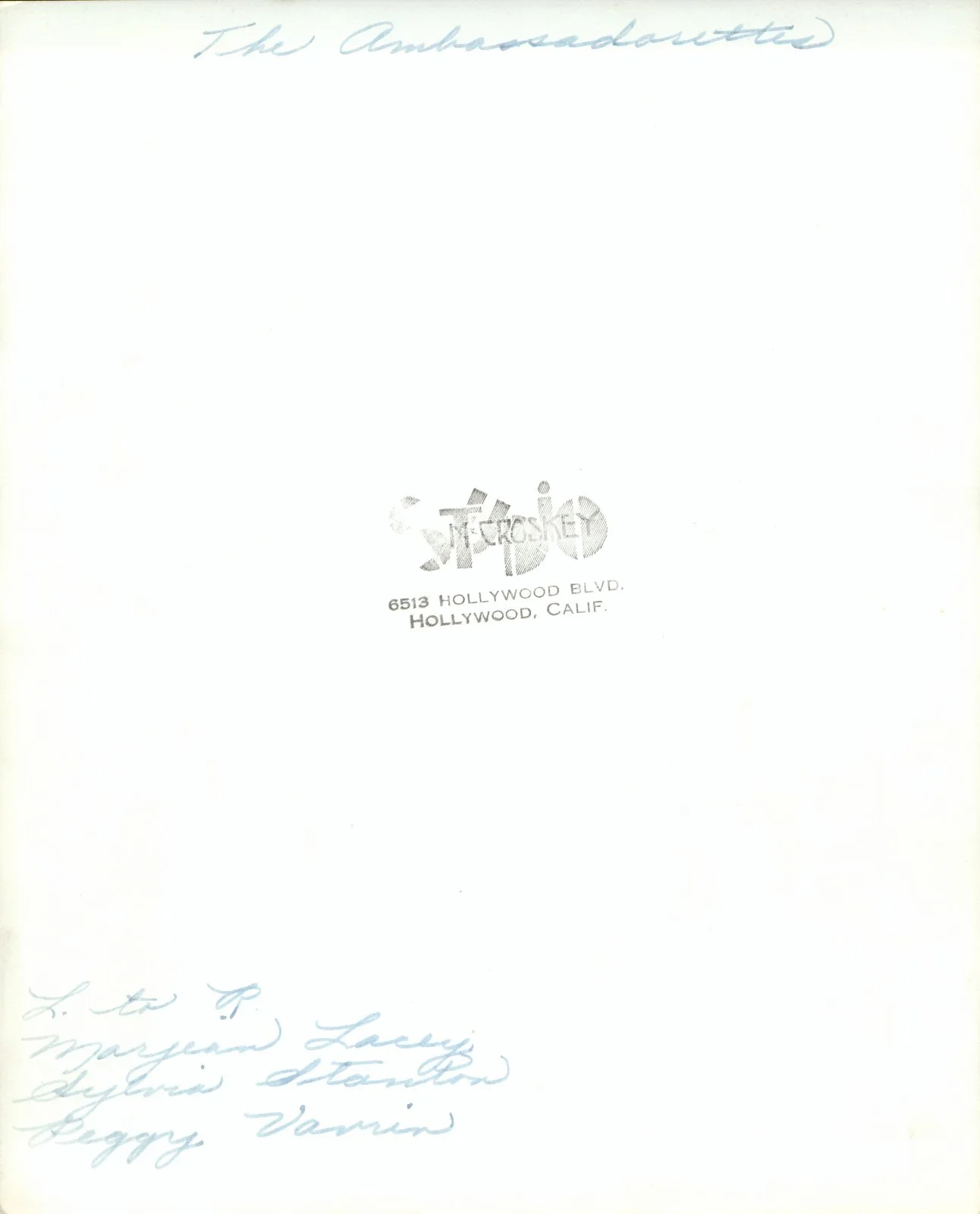 The Ambassadorettes signed original photo - autograph, image 2