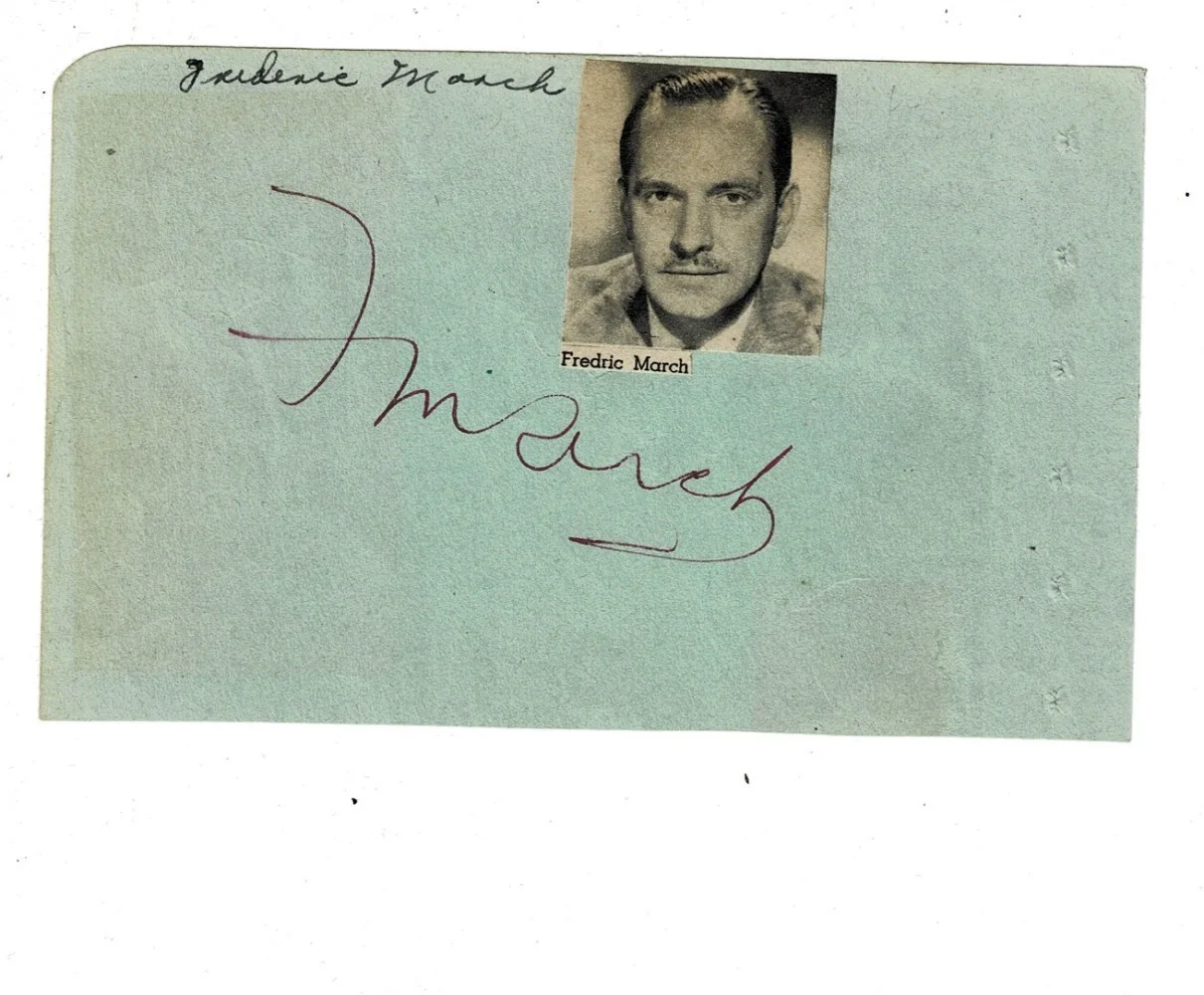 Franchot Tone, Fredric March — AUTOGRAPHS: Hollywood Movie Stars FRANCHOT TONE & FREDRIC MARCH, изображение 2