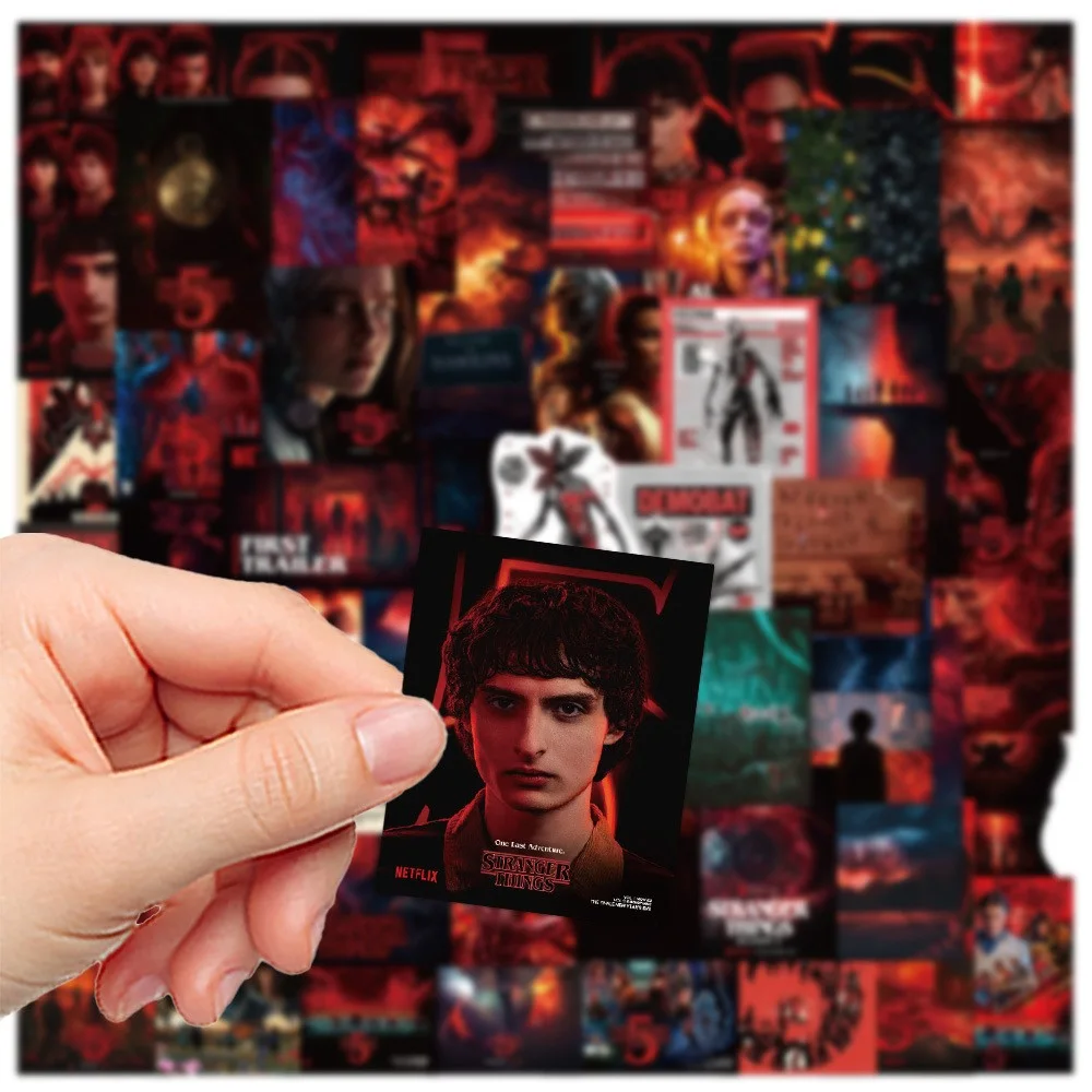 50pcs Stranger Things 5 Poster Style All Characters Grand Finale Stickers Decals, изображение 5