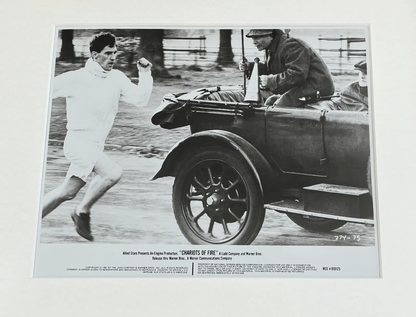 Chariots of Fire Original Framed 8X10 Inch B&W Press Publicity Still, image 3