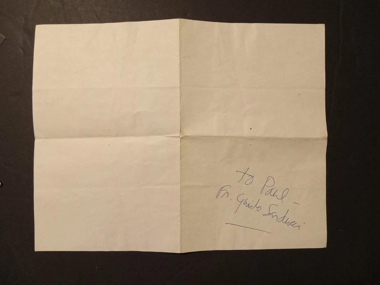 Autographed - Fr. Guido Sarducci From SNL on The Tonight Show-NBC, изображение 3