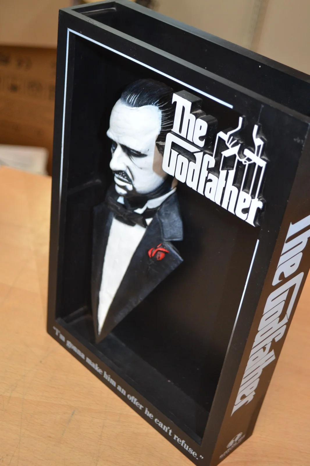 The Godfather Don Corleone 3D Movie Poster Pop Culture Wall Art McFarlane Toys, изображение 3