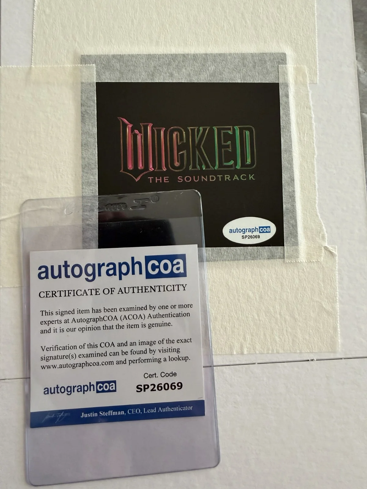 Ariana Grande, Cynthia Erivo — SIGNED Wicked Autographed Ariana Grande Cynthia Erivo 12x18 Custom Frame w/COA 3, image 3