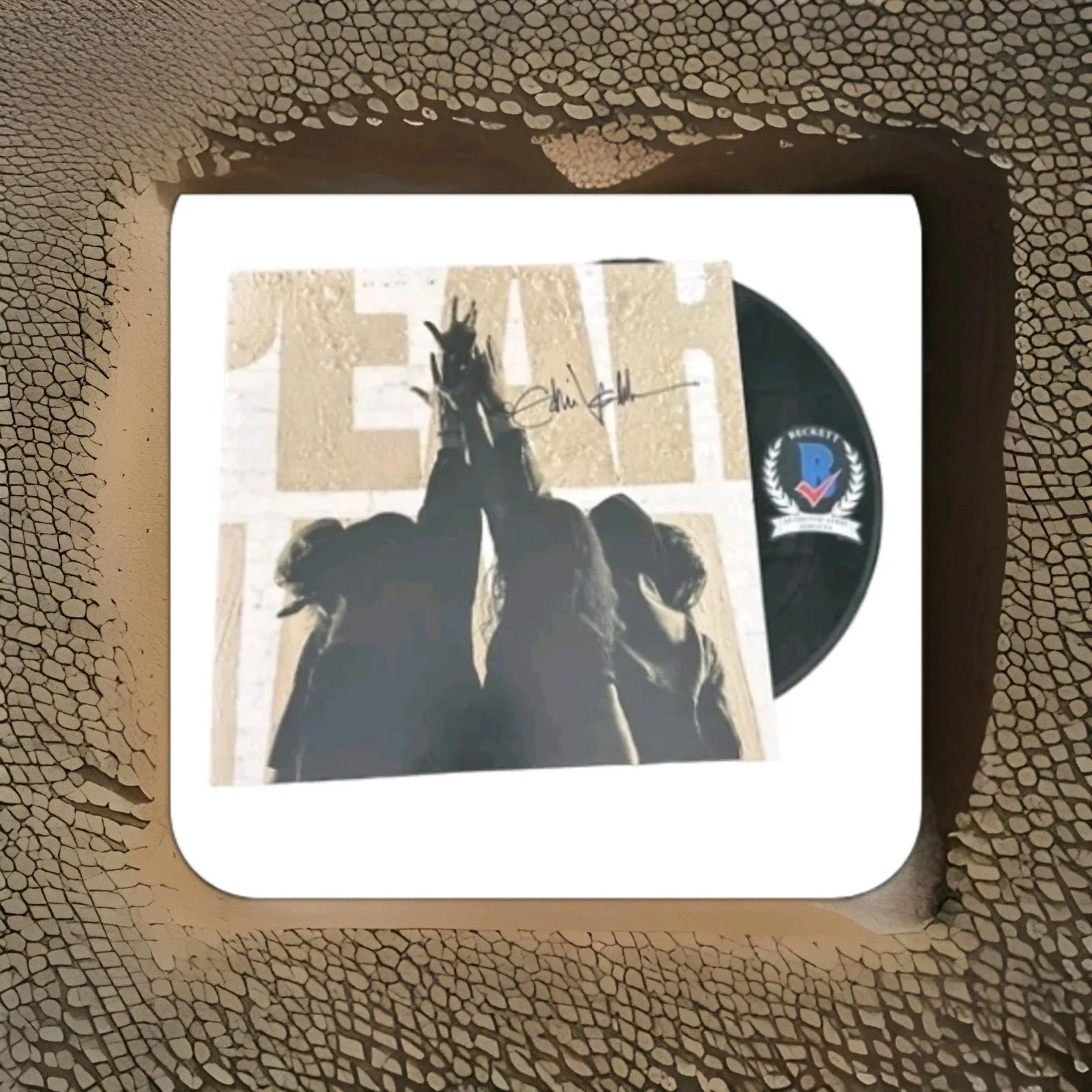 EDDIE VEDDER SIGNED AUTOGRAPH PEARL JAM TEN LP VINYL BECKETT BAS, изображение 2
