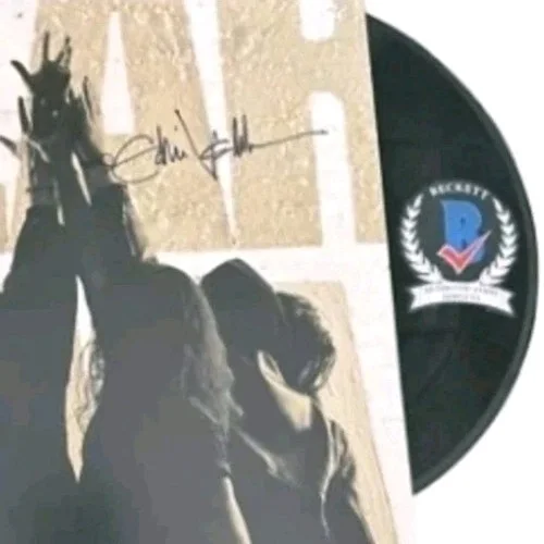 EDDIE VEDDER SIGNED AUTOGRAPH PEARL JAM TEN LP VINYL BECKETT BAS, изображение 3