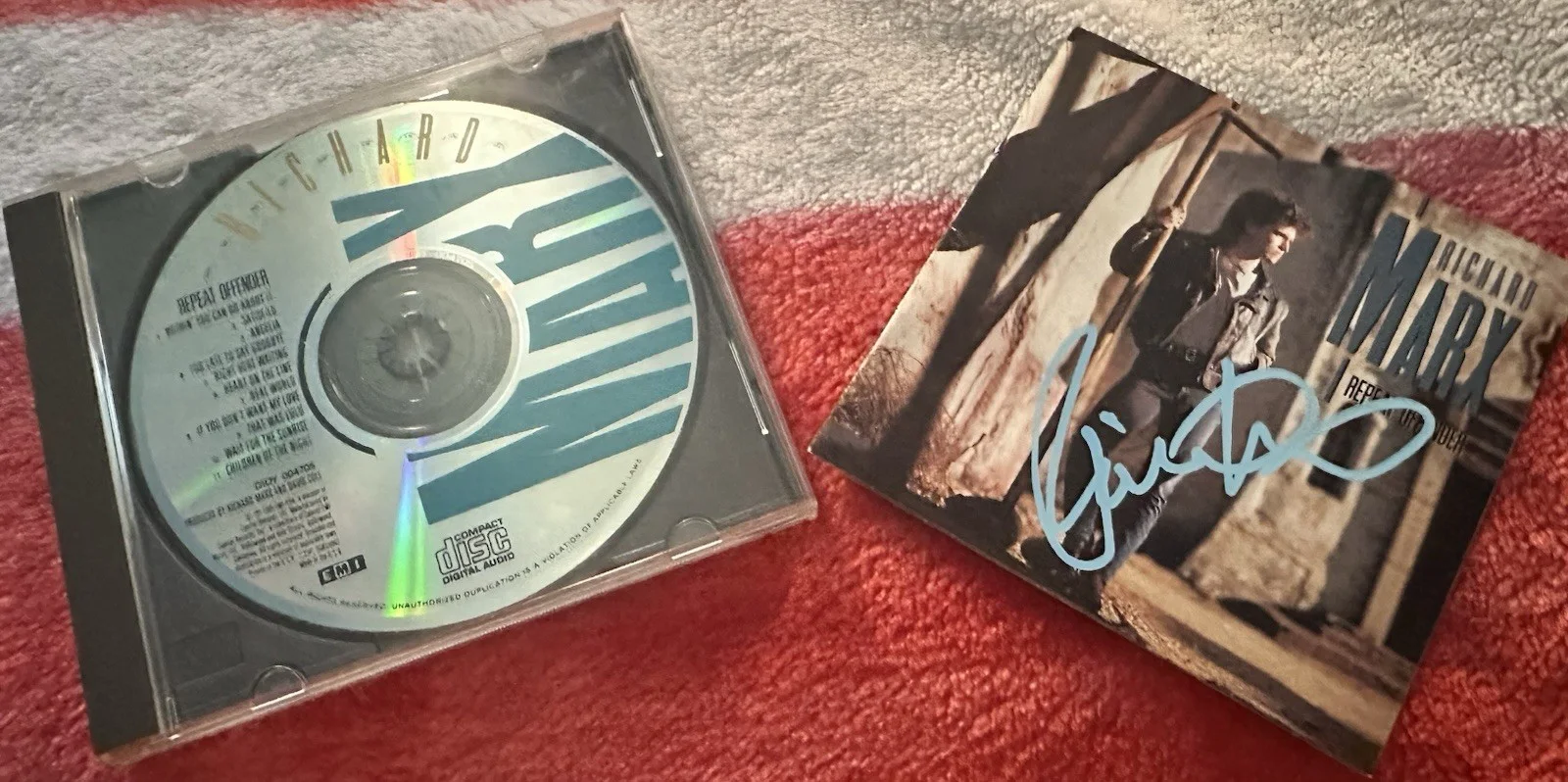 Richard Marx Autograph Signed CD Repeat Offender, image 2