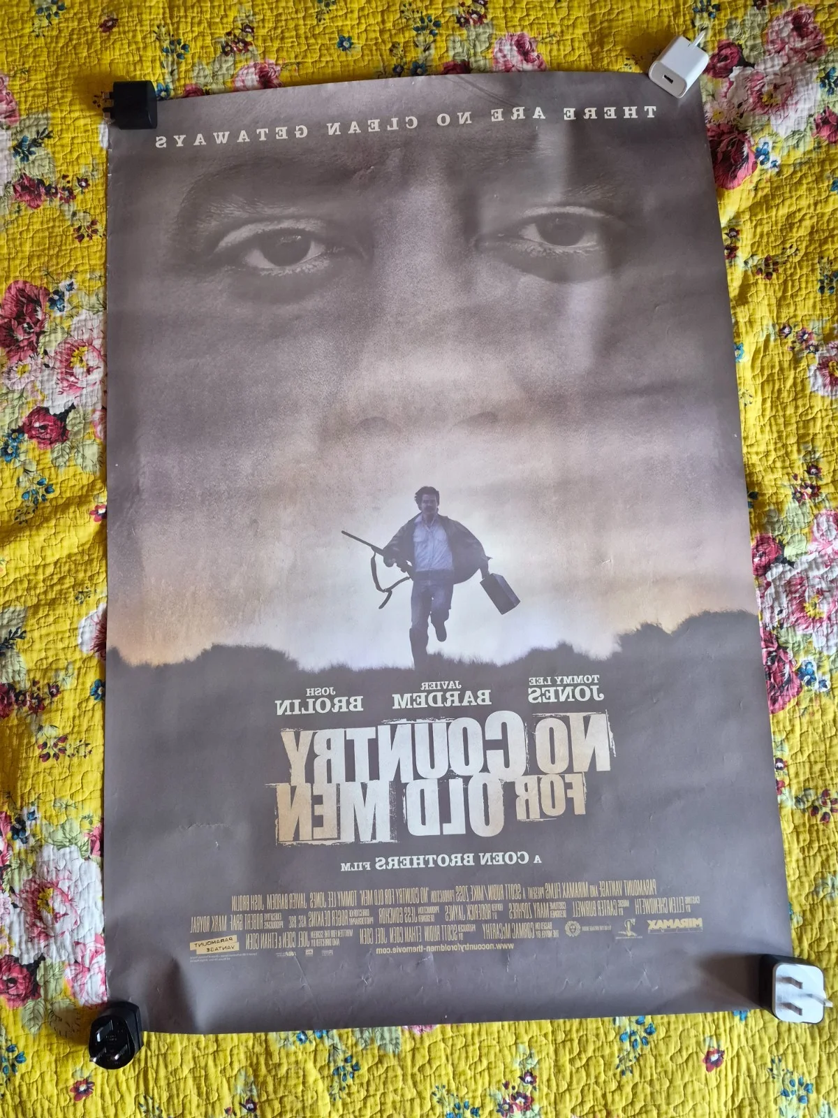 No Country For Old Men Movie Poster 101x76cm Genuine Double Sided - 4 Pinholes., изображение 2