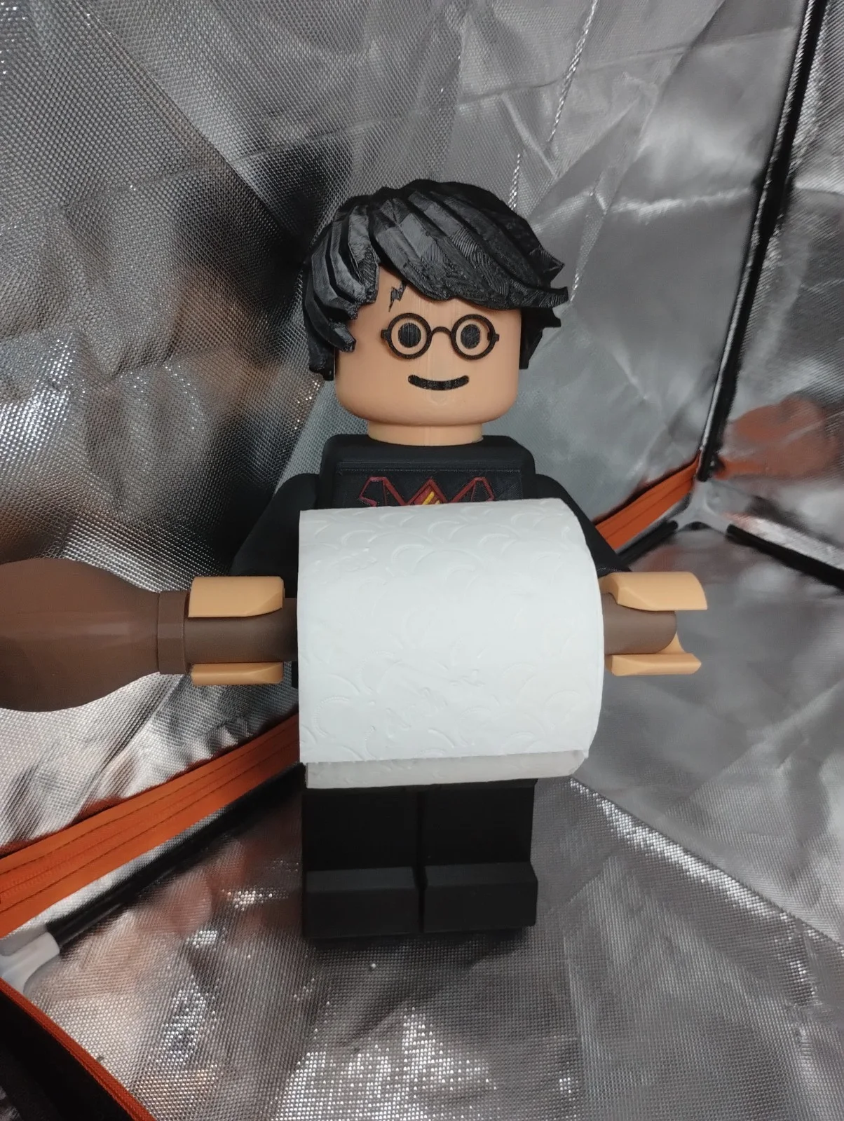 Harry Potter style Brickman Toilet Roll Holder 3D Printed, image 2