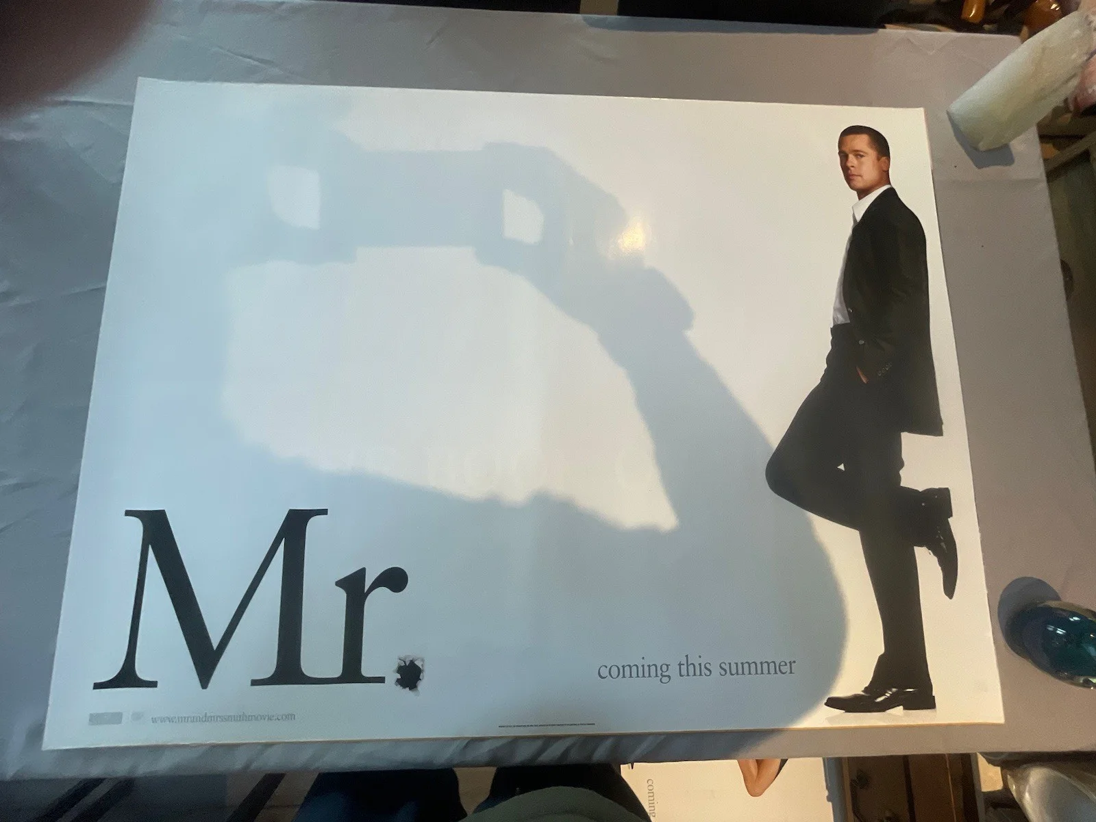 Mr And Mrs Smith X 2 Original Quad Posters 40x30 Rare, image 2