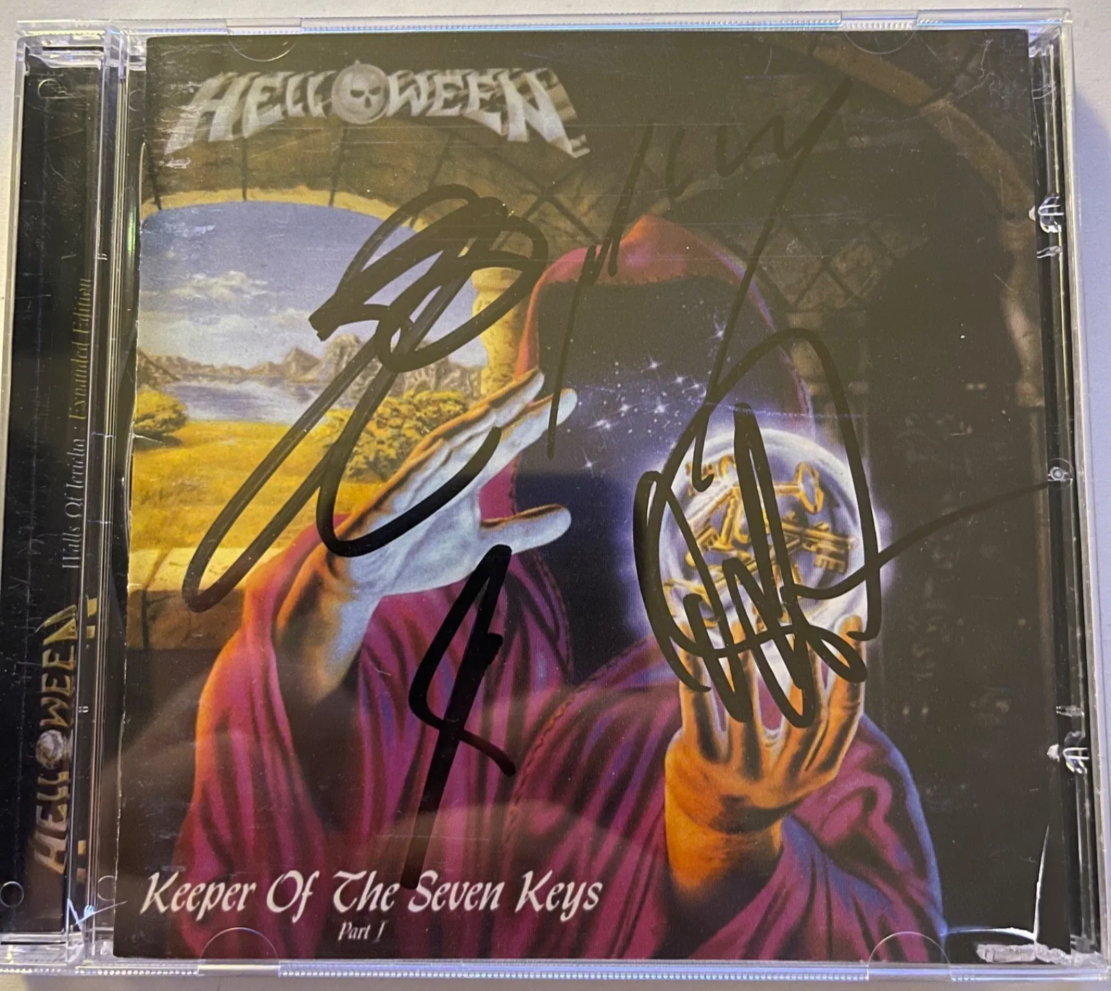 Helloween keeper of the seven keys autographed kiske hansen signed cd, изображение 2