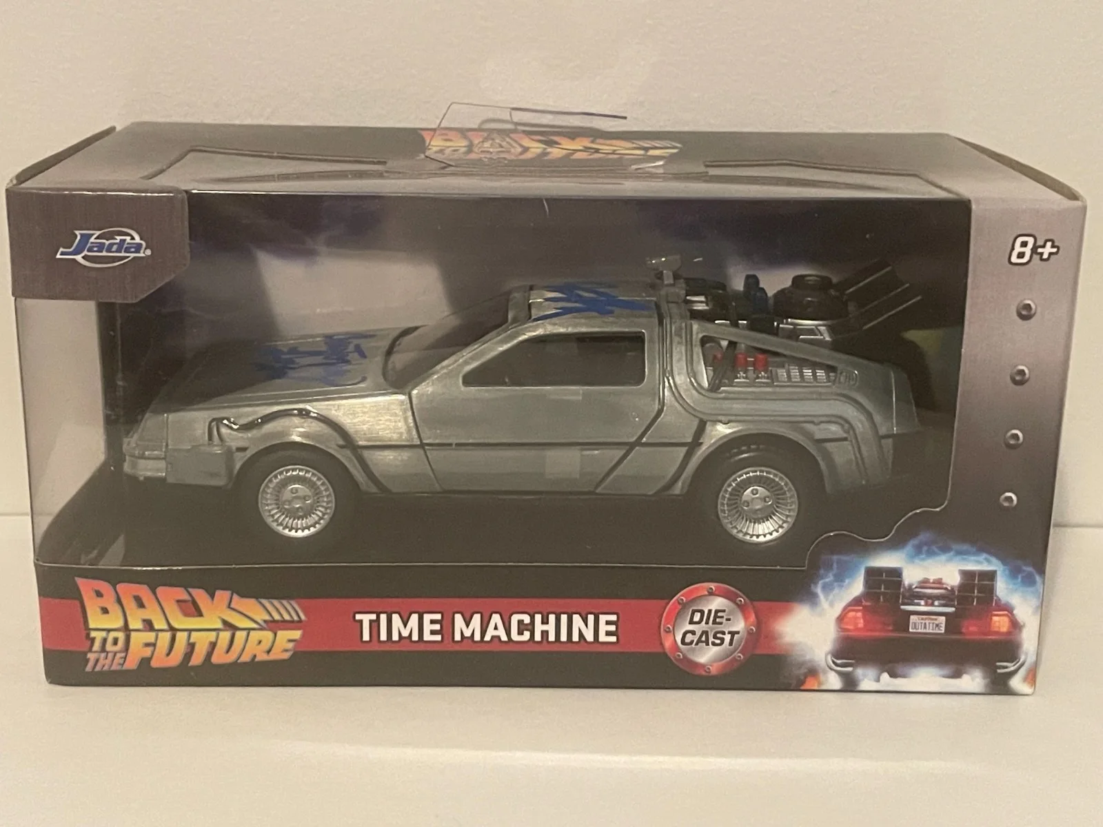 Michael J Fox, Christopher Lloyd — Michael J Fox + Christopher Lloyd Signed 1:32 DeLorean BTTF WWOC COA!, image 2