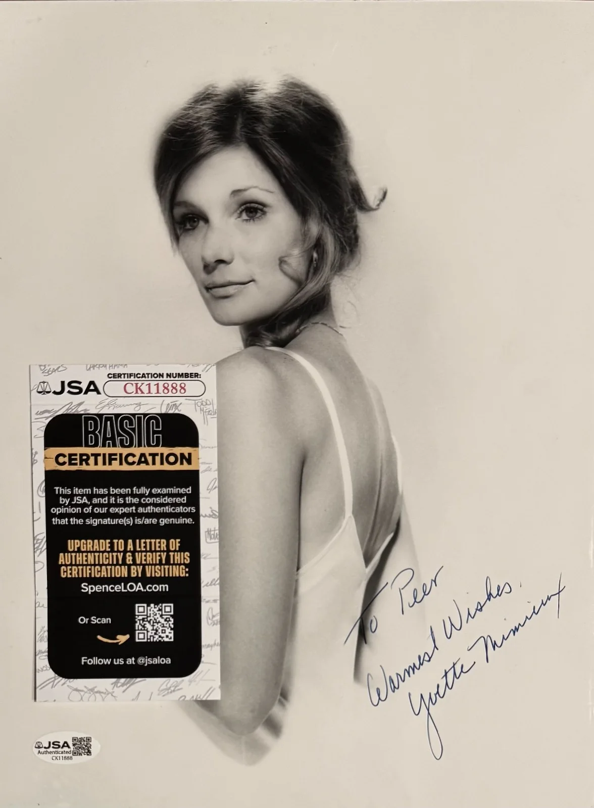Yvette Mimieux — YVETTE MIMIEUX SIGNED Autograph 9" x 12" PHOTO Where the Boys Are JSA CERTIFIED, изображение 4