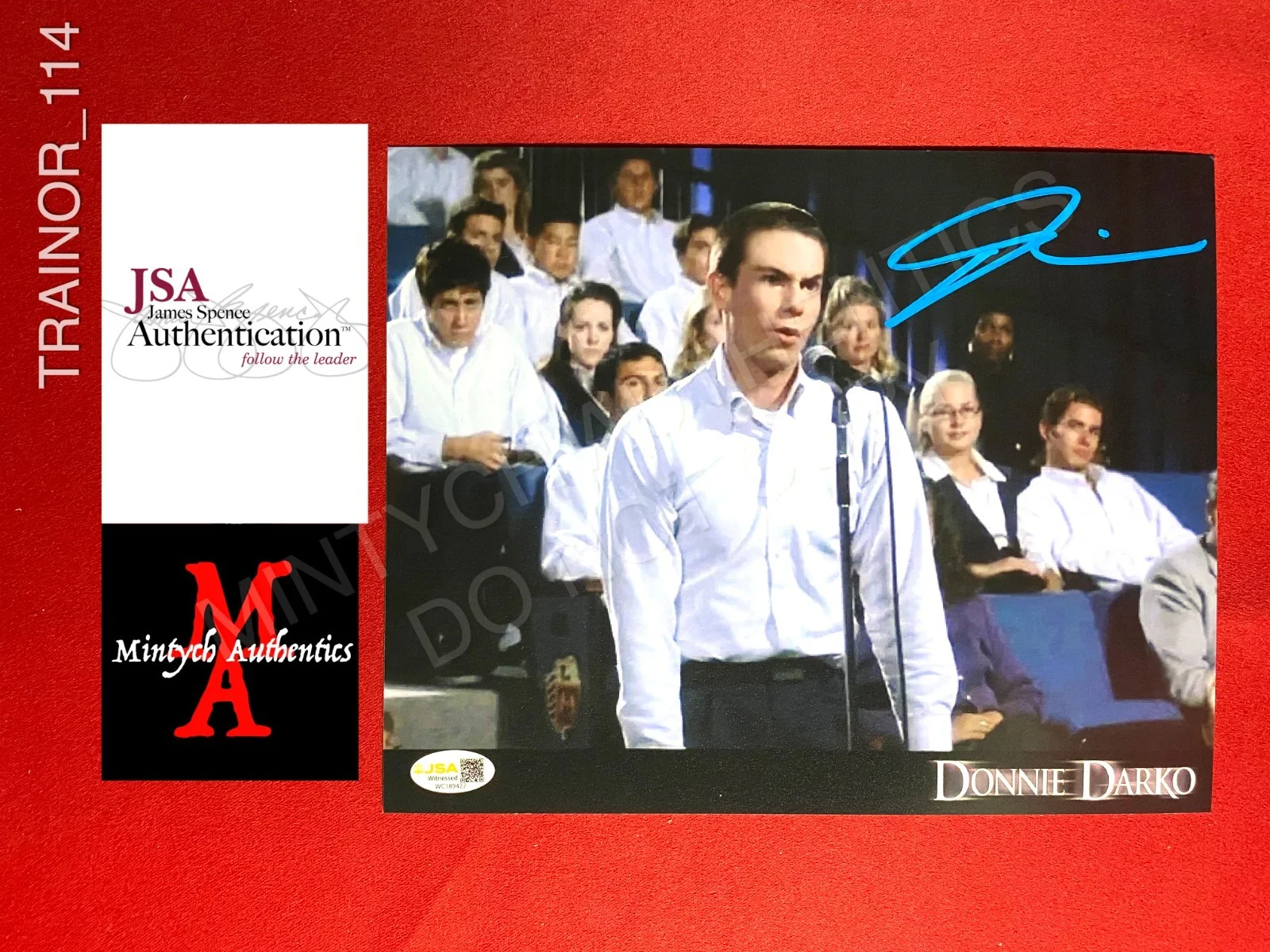 Jerry Trainor — Jerry Trainor autographed signed 8x10 photo Donnie Darko Lanky Kid JSA COA