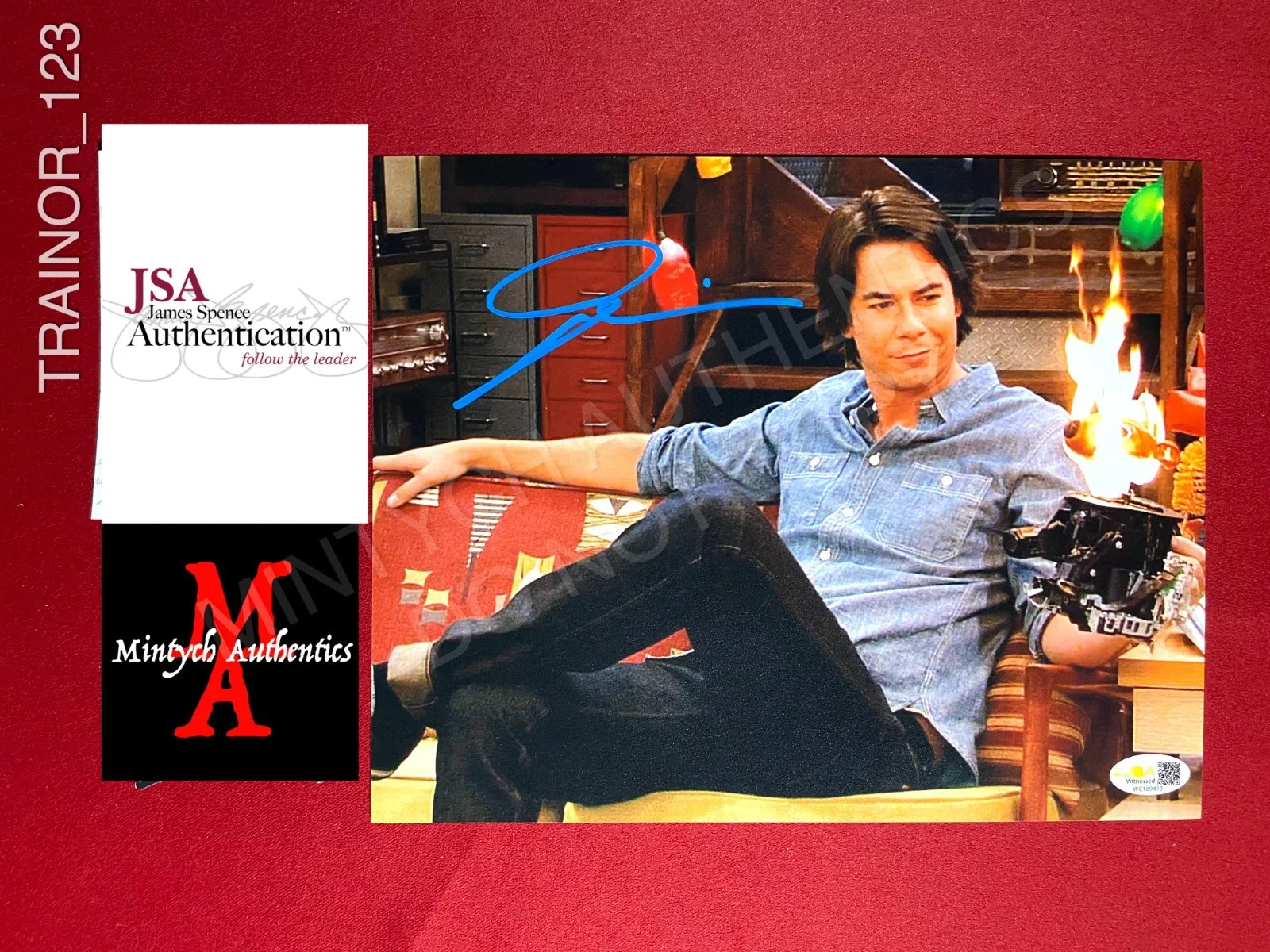 Jerry Trainor — Jerry Trainor autographed signed 8x10 photo iCarly Spencer Shay Nickelodeon JSA