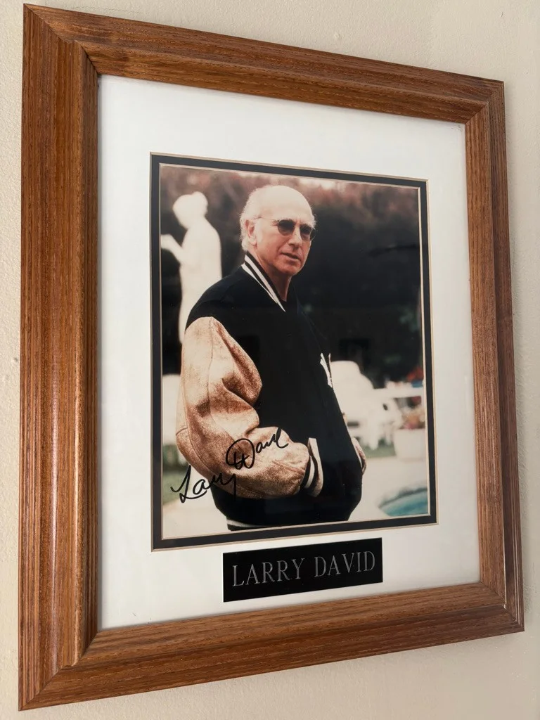 Larry David — LARRY DAVID Signed 8x10 Photo w/ CAA Certification Framed, image 2