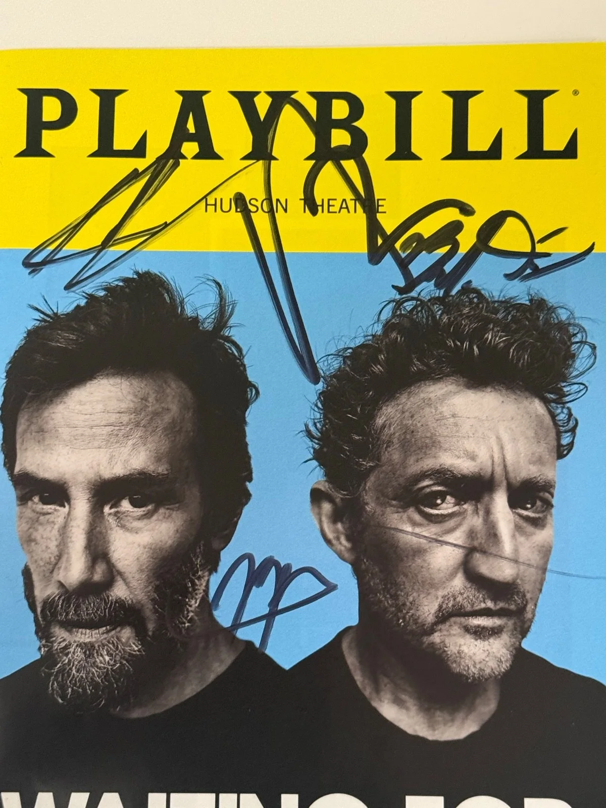 Keanu Reeves, Alex Winter, Brandon Dirden, Michael P Thornton — Waiting For Godot signed x4 Broadway Keanu Reeves Alex Winter playbill RARE, изображение 5
