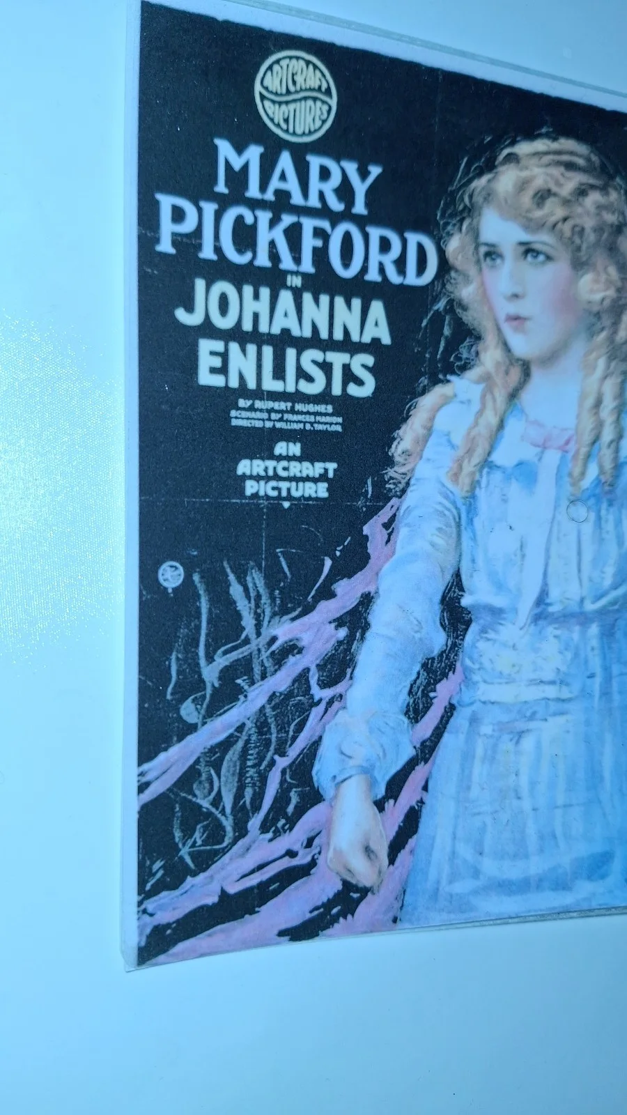 Classic Style "Johanna Enlists" 1918 Premium illustration Reproduction Postcard, изображение 2