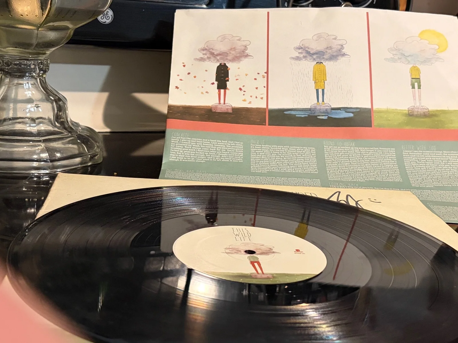 Signed/autographed vinyl from this wild life- Couded LP, image 5