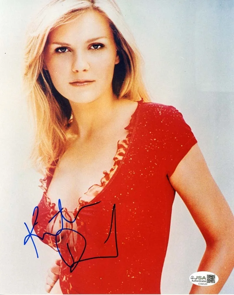 A Star — Kirsten Dunst 8X10 Photo Hand Signed Autographed JSA COA