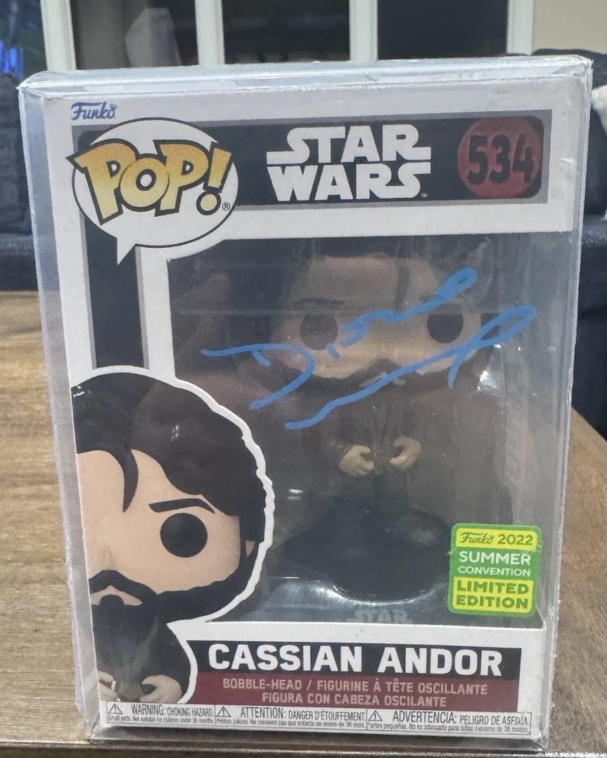 Diego Luna — Diego Luna Signed Ltd Ed. Cassian Andor Star Wars Funko POP #534 & Beckett COA
