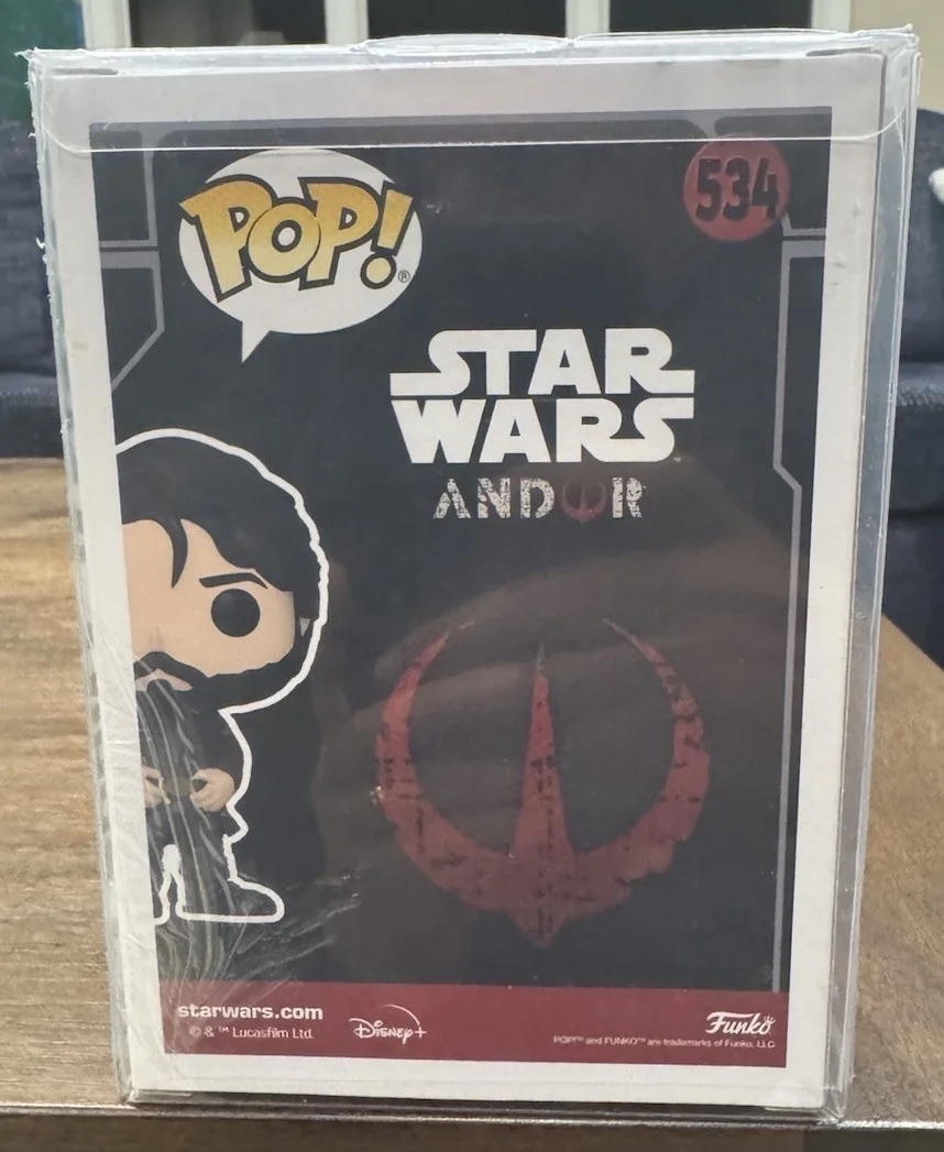 Diego Luna — Diego Luna Signed Ltd Ed. Cassian Andor Star Wars Funko POP #534 & Beckett COA, изображение 3