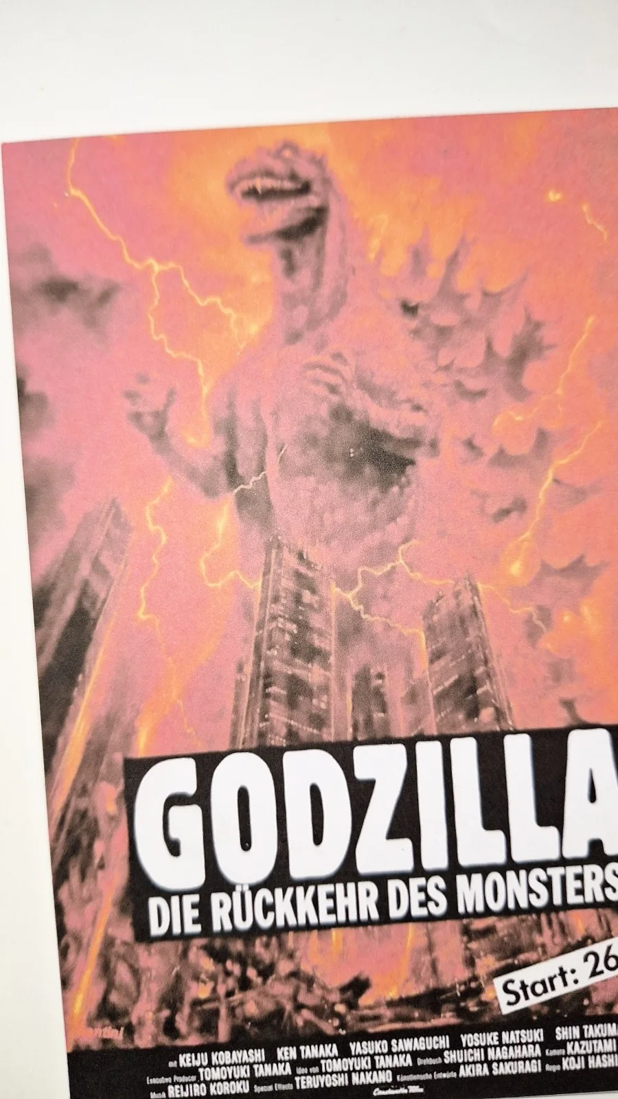 Kaiju The Return of Godzilla" 1984 Premium illustration Reproduction Postcard, image 5