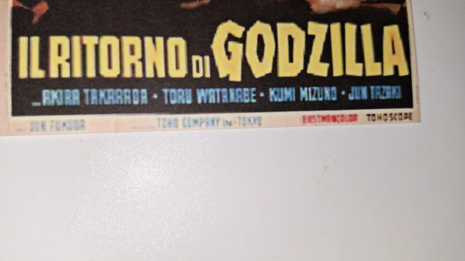Kaiju The Return of Godzilla" 1984 Premium illustration Reproduction Postcard, image 5
