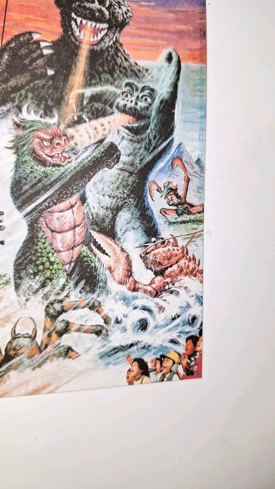 Kaiju "All Monsters Attack" 1969 Premium illustration Reproduction Postcard, image 4