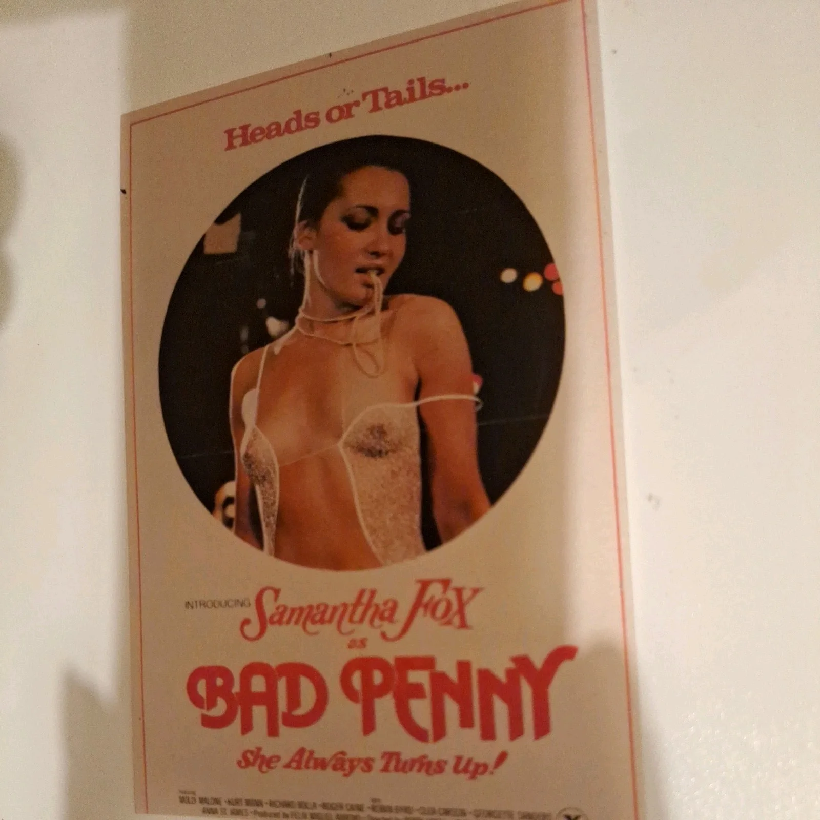 Vintage Style "Bad Penny" 1992 Premium illustration Reproduction Postcard, image 3
