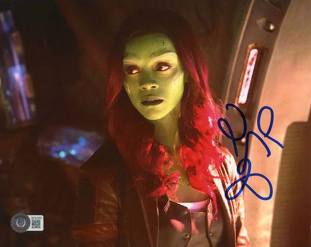 Zoe Saldana — Zoe Saldana Guardians of the Galaxy Autographed Signed 8x10 Photo Authentic BAS