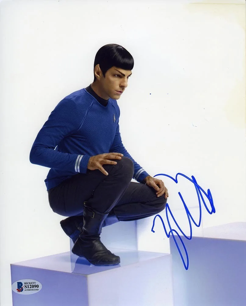 zachary quinto — Zachary Quinto Star Trek Spock Autographed Signed 8x10 Photo Beckett BAS COA
