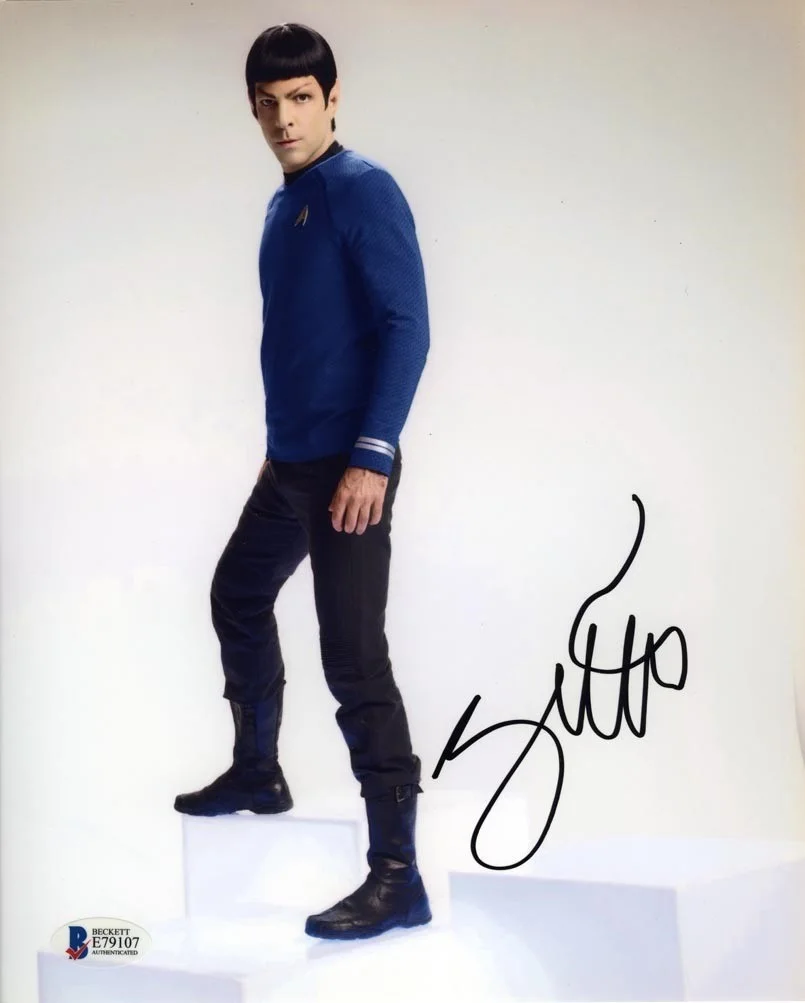 Zachary Quinto — Zachary Quinto Star Trek Spock Autographed Signed 8x10 Photo Beckett BAS COA