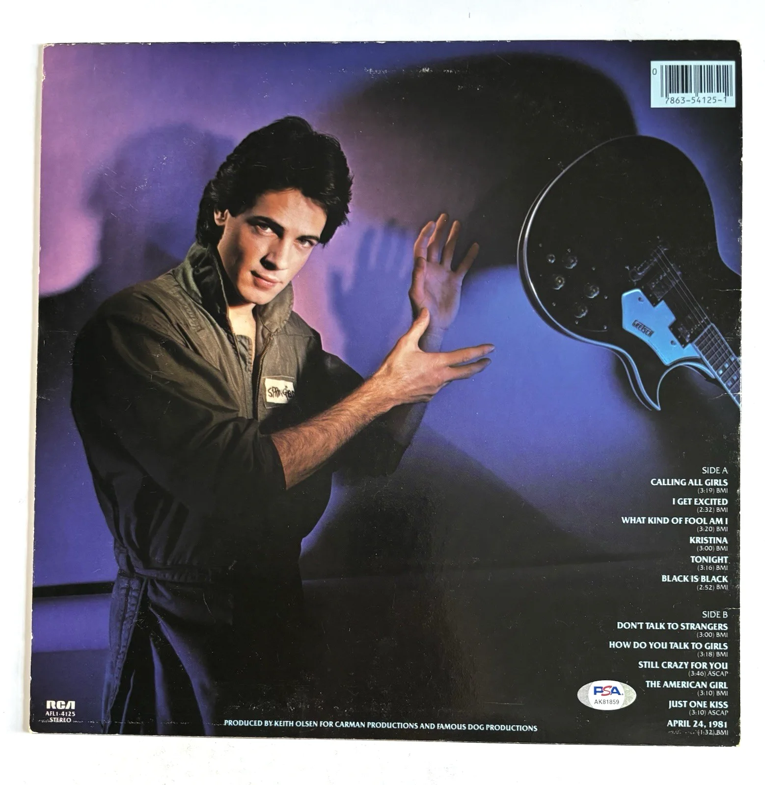 RICK SPRINGFIELD Signed SUCCESS Vinyl LP RECORD Album PSA DNA COA Proof, изображение 4