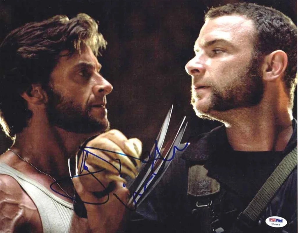 Jackman, Liev Schreiber — X-Men Origins Hugh Jackman Liev Schreiber Autographed Signed 11x14 Photo PSA/DNA