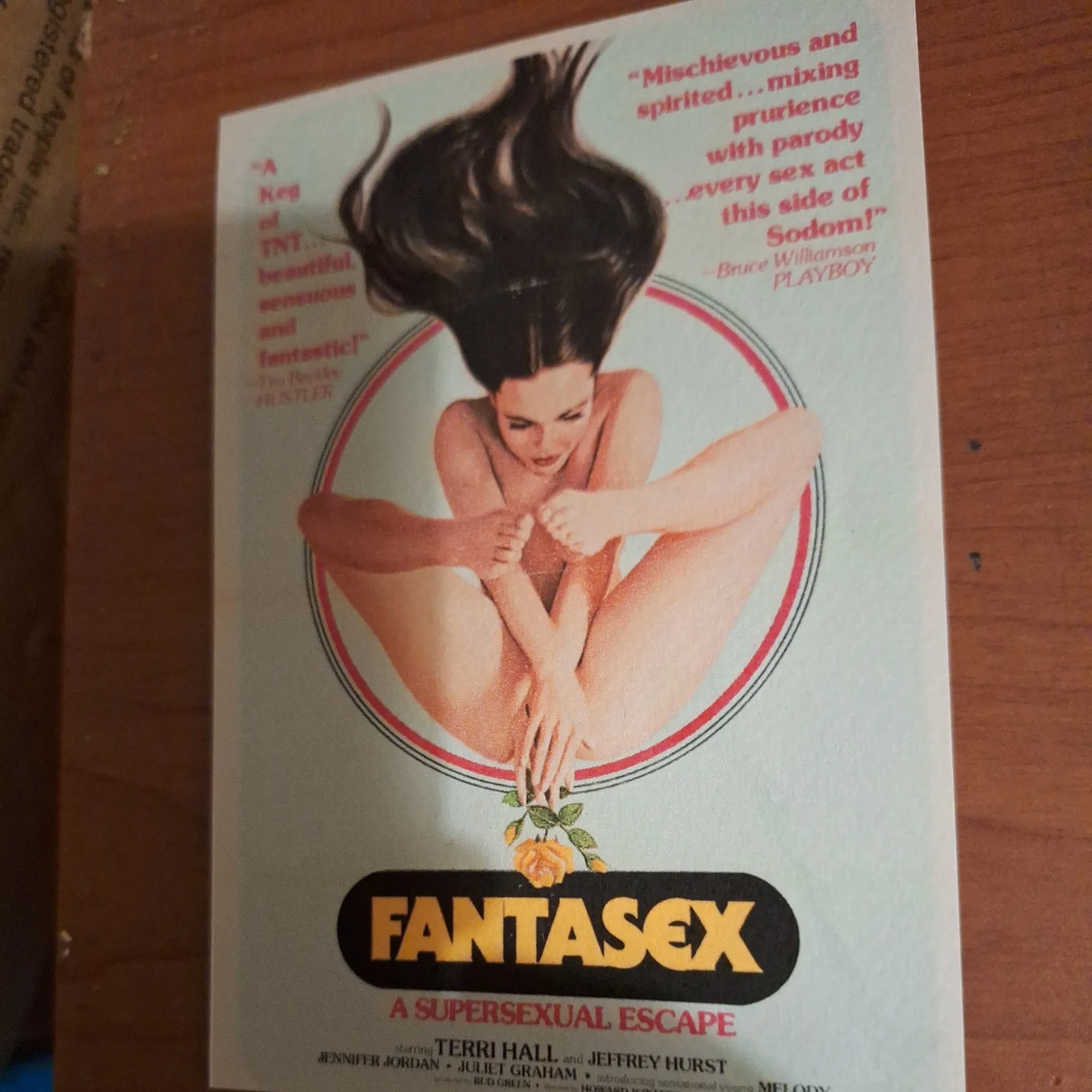 Classic Style "Fantasex" 1976 Premium illustration Reproduction Postcard, изображение 2