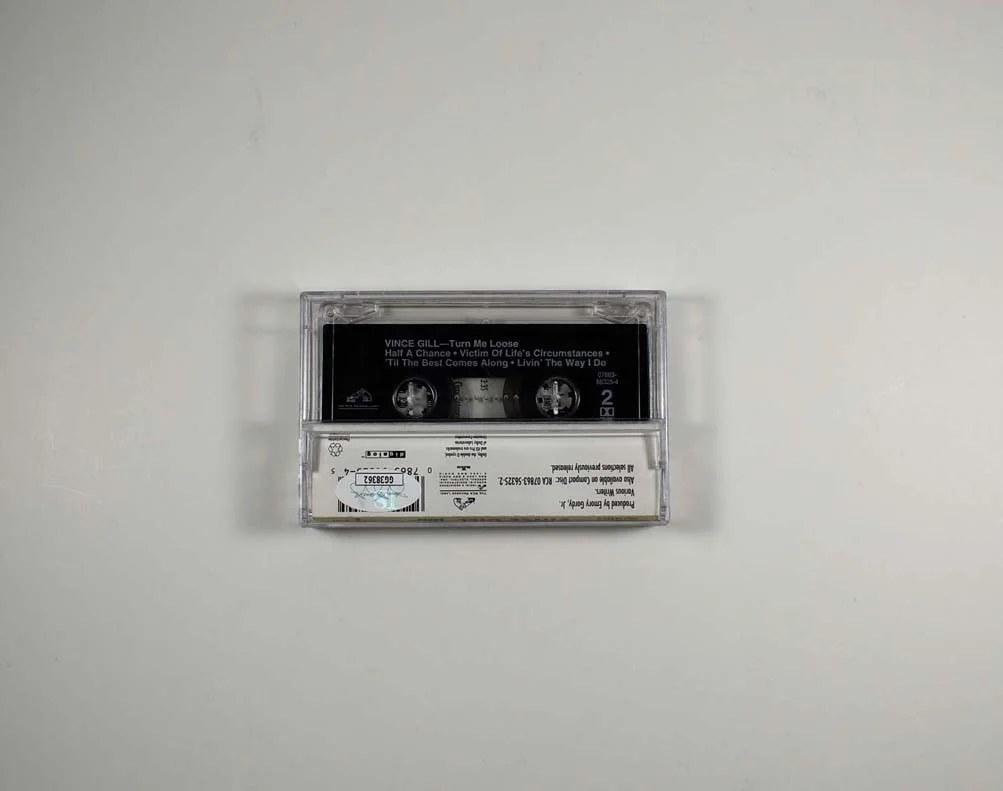 Vince Gill Turn Me Loose Autographed Signed Cassette Tape JSA COA, image 2