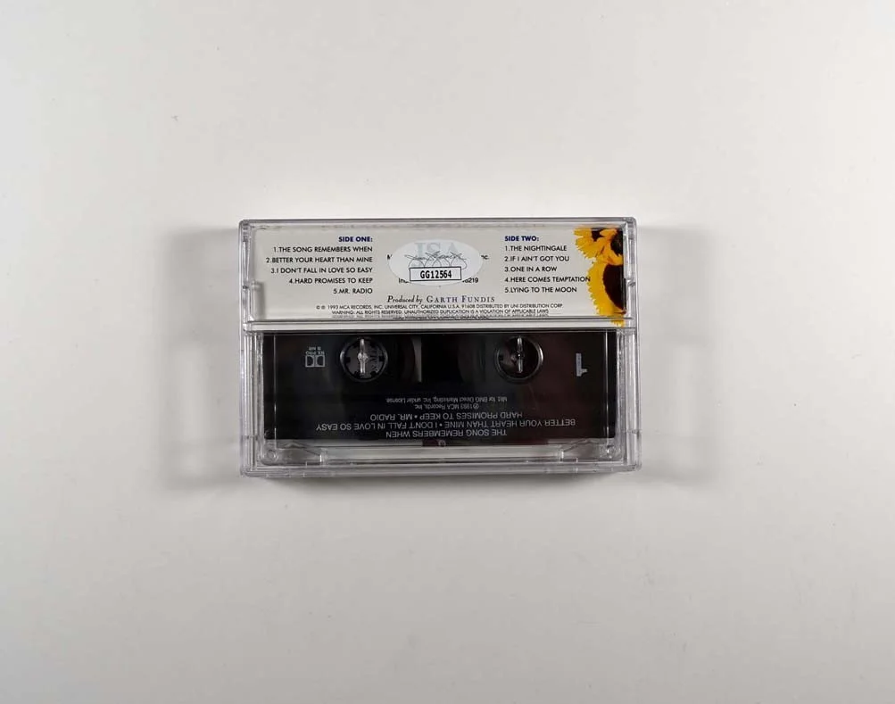 Trisha Yearwood Song Remembers When Autographed Signed Cassette Tape JSA COA, image 2