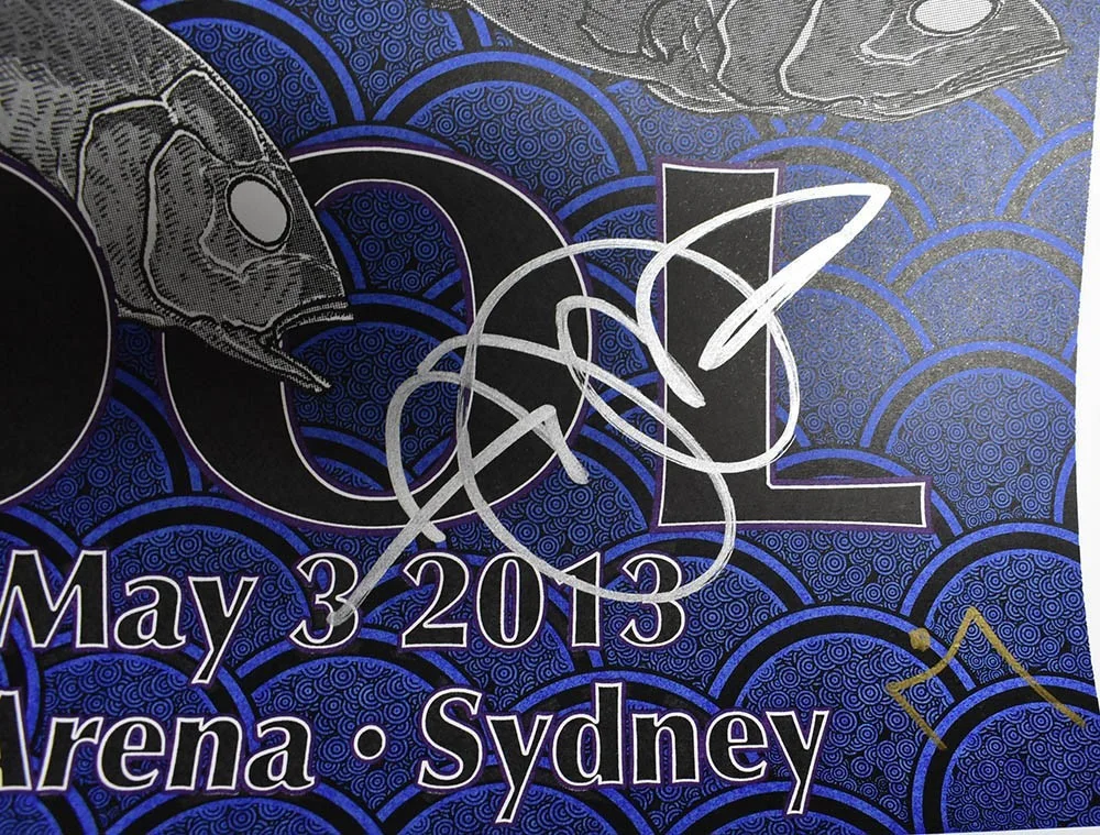 Tool Sydney Allphones Arena Autographed Signed Poster Authentic, image 3