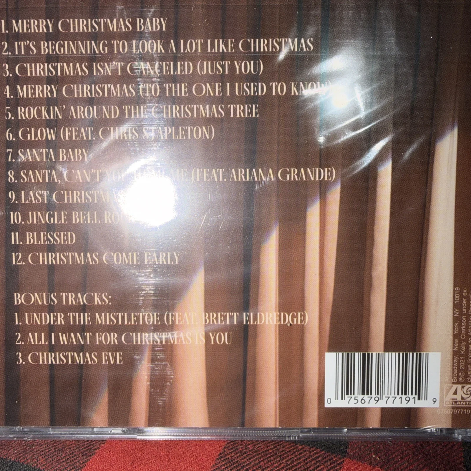 Kelly Clarkson Signed Autograph CD Card Still Sealed When Christmas Comes Around, image 2