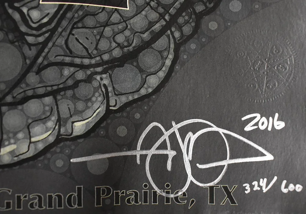 Tool Grand Prairie DFW Verizon Theater Autographed Signed Poster Authentic, image 4