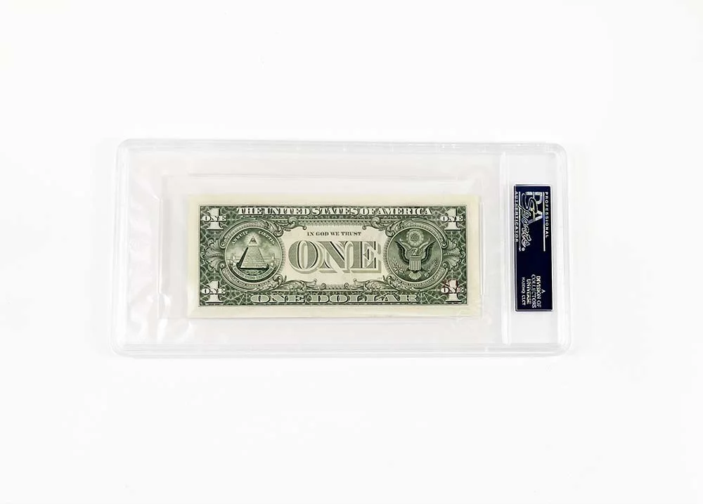 tom selleck — Tom Selleck Autographed Signed Dollar Bill Certified Authentic PSA/DNA COA, image 2