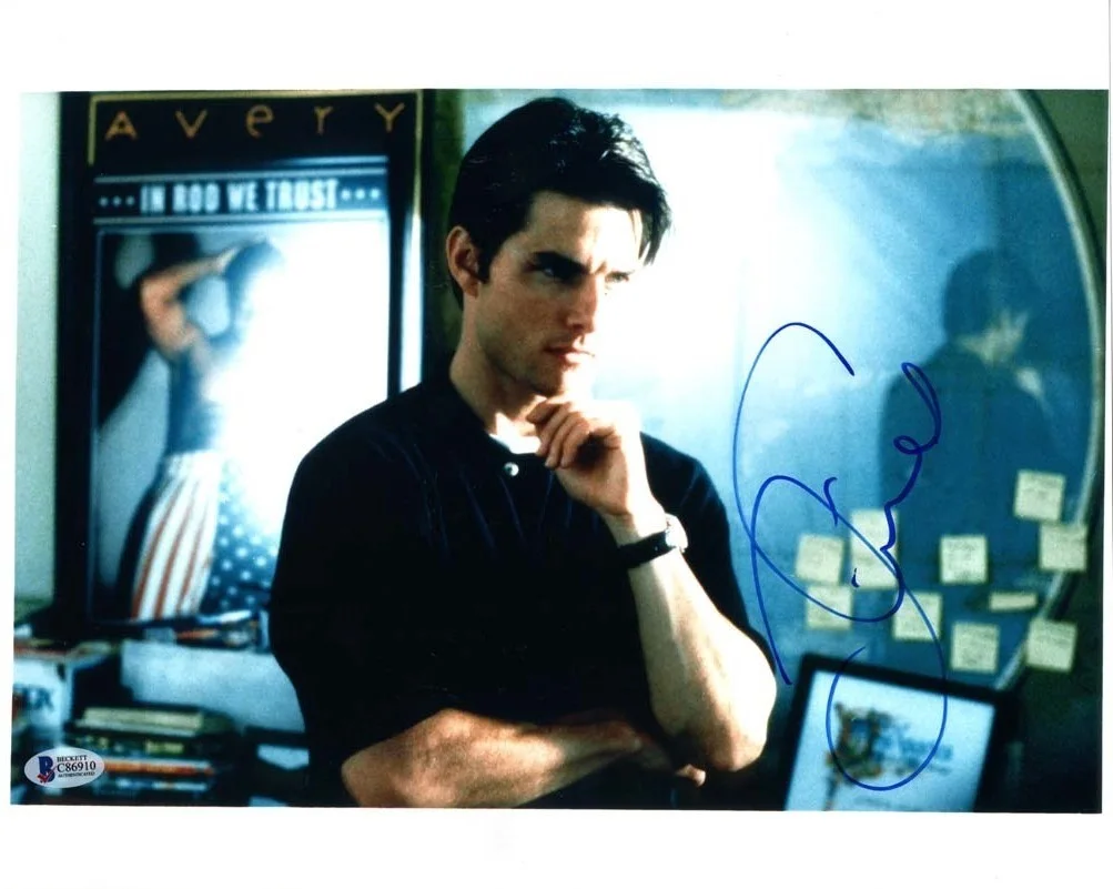 tom cruise — Tom Cruise Jerry Maguire Autographed Signed 11x14 Photo Beckett BAS COA