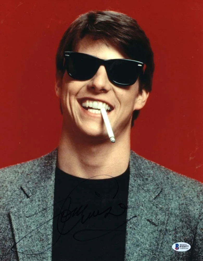 tom cruise — Tom Cruise Risky Business Autographed Signed 11x14 Photo Beckett BAS COA