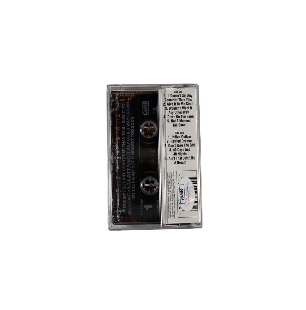 Tim McGraw Not a Moment Too Soon Autographed Signed Cassette Tape JSA COA, image 2
