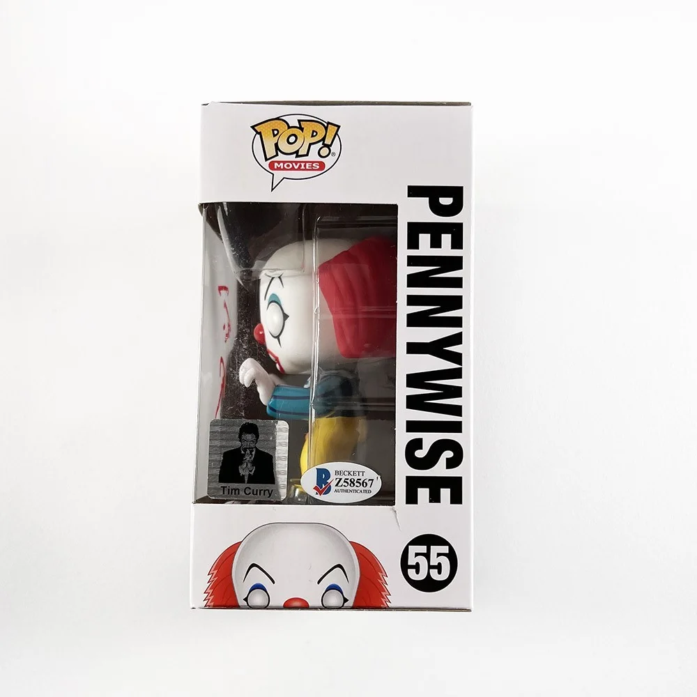 tim curry — Tim Curry IT Pennywise Autographed Signed Funko Pop Authentic Beckett BAS COA, image 2