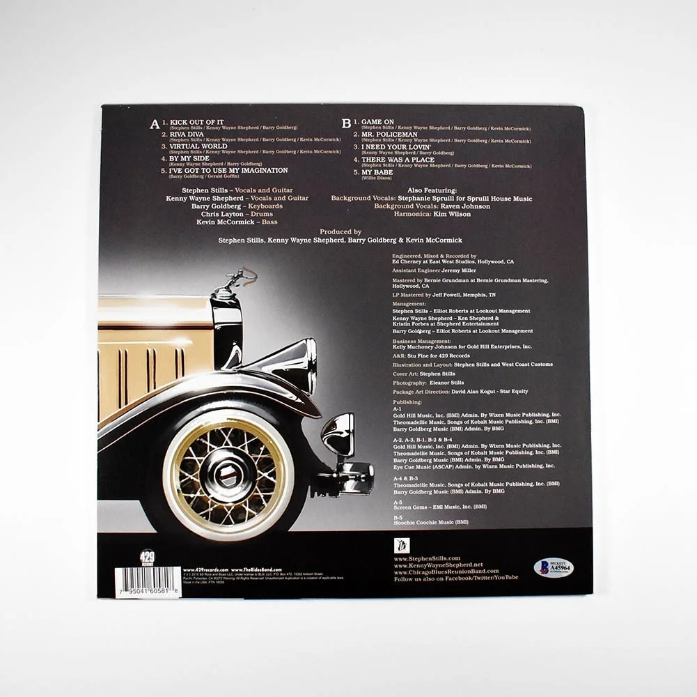 The Rides Pierced Arrow Stills Shepherd Autographed Signed Album LP Record BAS, изображение 2
