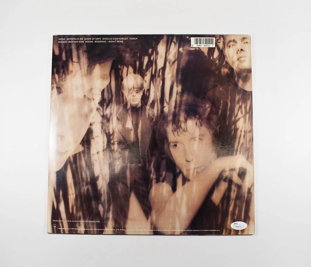 The Psychedelic Furs Butler & Butler Autographed Signed Album LP Record JSA COA, изображение 2