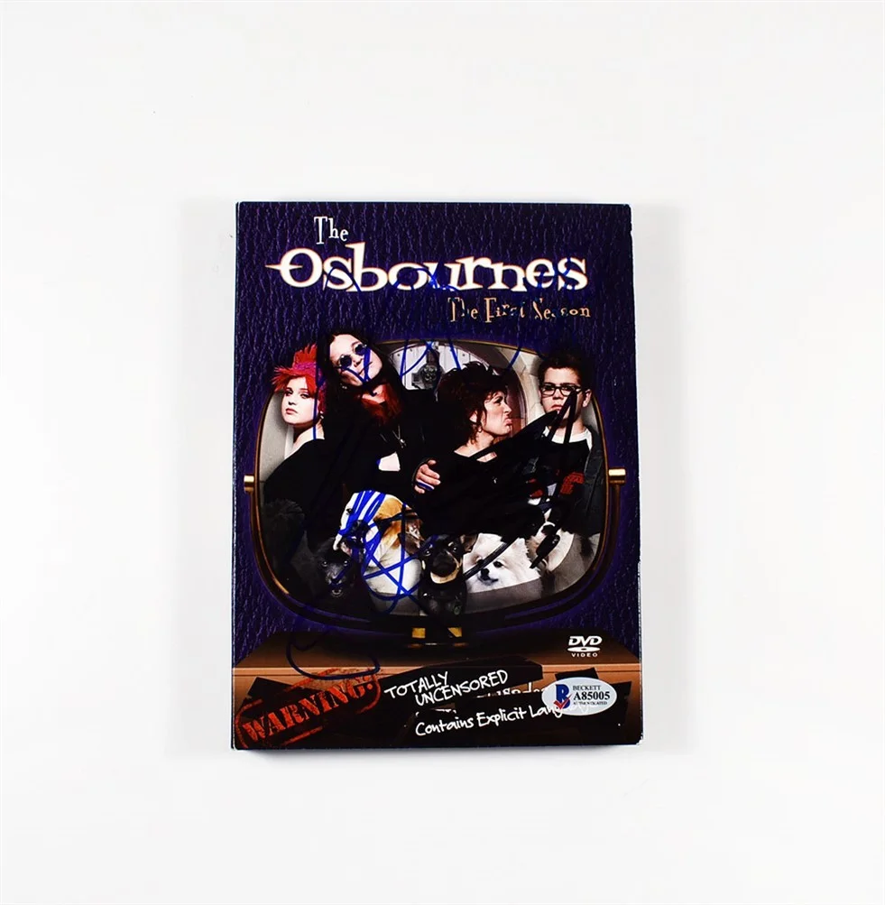 Show Cast — The Osbournes by Ozzy Sharon Jack Kelly Autographed Signed DVD Beckett BAS COA, image 3