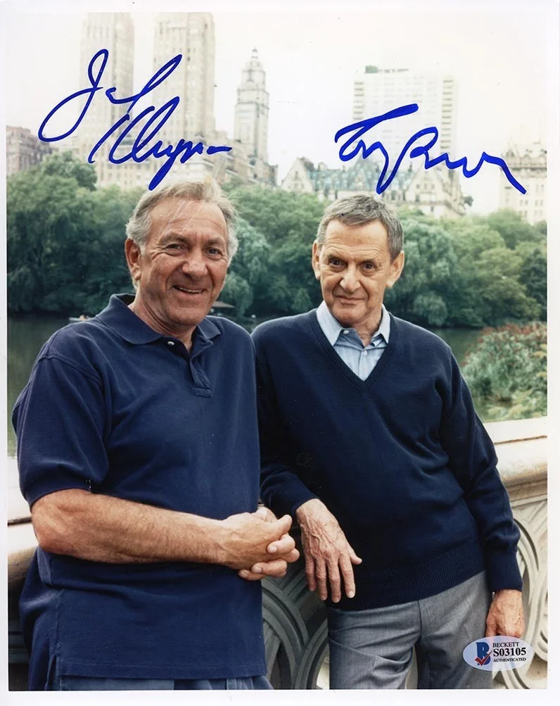 Randall and Klugman — The Odd Couple Randall and Klugman Autographed Signed 8x10 Photo BAS Beckett COA